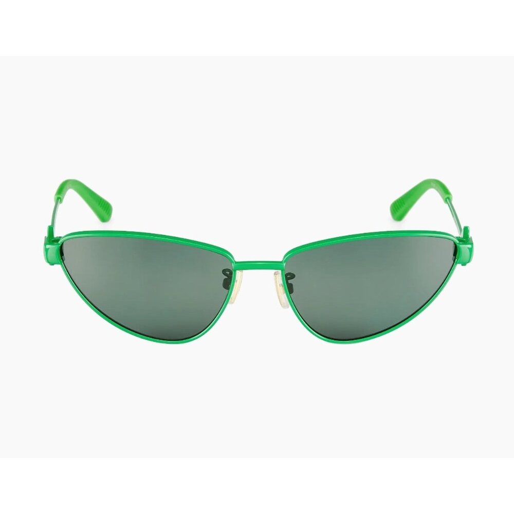Bottega Veneta BV1186S-004 Triangle green Metal 59MM Cat-Eye Sunglasses